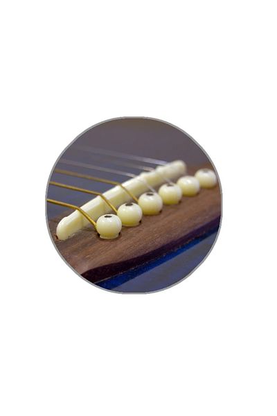 swilex Guitar Accessory Acoustic Pin Set of 6 GATPA6WH