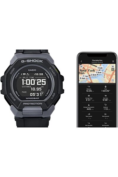 Casio G-Shock Gbd-300-1Dr Black Color 20 Atm Water Resistant New Bluetooth Connectivity Men's Wristwatch