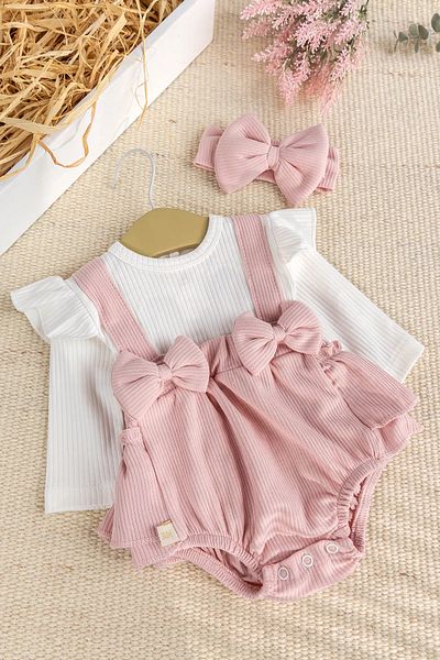 Babymod Bandana Bow Baby Girl Dress Jumpsuit
