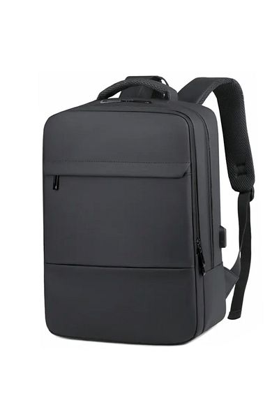 PUFO Rucsac pentru laptop de birou cu compartimente, 45 x 35 cm, negru