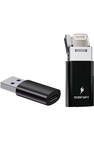 Generic 3-in-1 OTG Adapter - USB Type-C to USB-A 3.0 with Mobile Charging Port - Fast PD Charging for Laptop