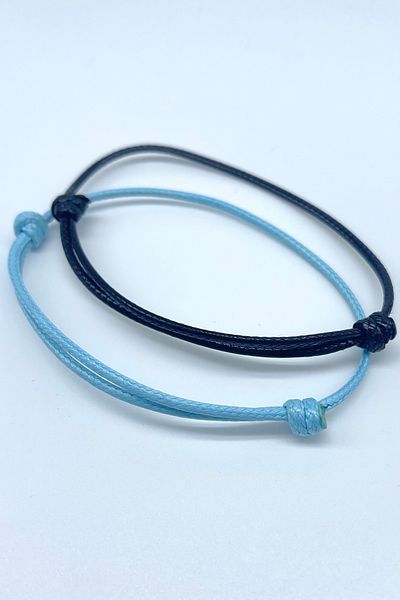 Concept HuBuTU Minimal Scroll Lock Korean Rope Men's Bracelet (2 Pieces)