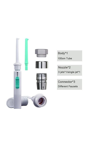 Choice1 صنبور جديد أبيض لتنظيف الأسنان بالماء، جهاز تنظيف الأسنان بالماء المح...