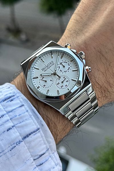 Homies Men's Wristwatch with Steel Cord Waterproof Bracelet Gift