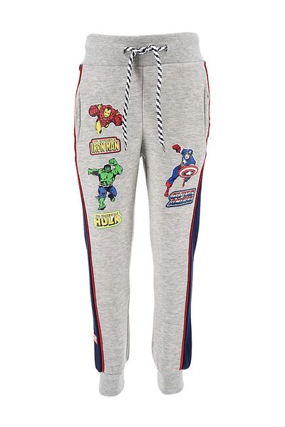 AVENGERS Boys' sweatpants, gray, 8 years, 128 cm, Avengers, Marvel
