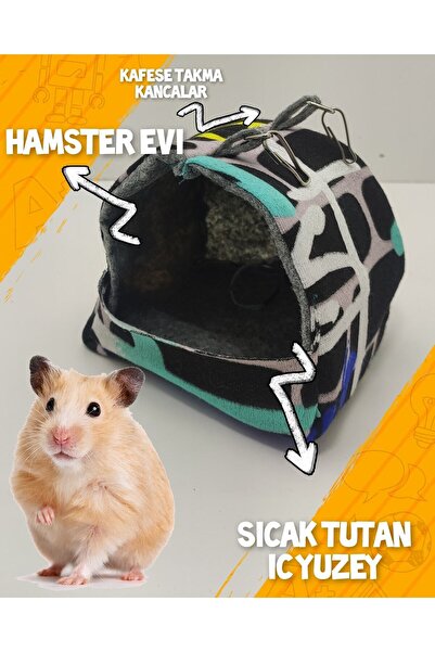 ozzipetshop Peluş Hamster Uyku Evi - Haster Yuvası - Hamster Evi