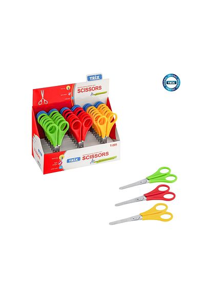 TRİX School Student 2 Pcs Ruled Scissors