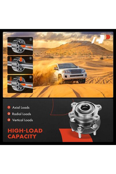 Brands For Less A-Premium 2 x Rear Wheel Bearing and Hub Assembly with 5-Lug Compatible with Ford Escape