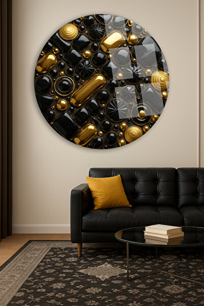 TAULART MODERAN STOL SA DIZAJNOM OD CRNOG EMERALDA I ZLATA NELOMIJIV LUKSUZNI...