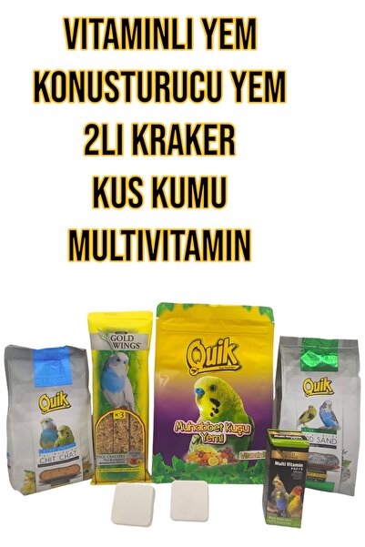 ozzipetshop Muhabbet Kuşu Konusturan Yem Seti Tum Ihtiyaclari Tek Pakette