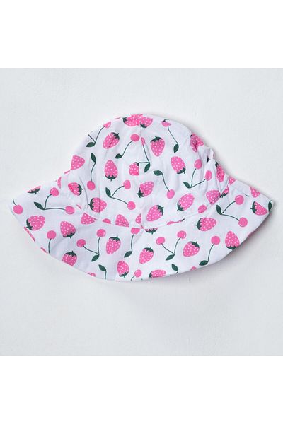 By Cwhr 100% Cotton Linen Pink Strawberry Baby Girl Fedora Hat Baby Girl Fedora Hat Baby Fedora Hat