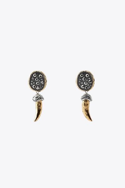 yucelique Zra Beach Collection Design Viral Onyx Ivory Earrings