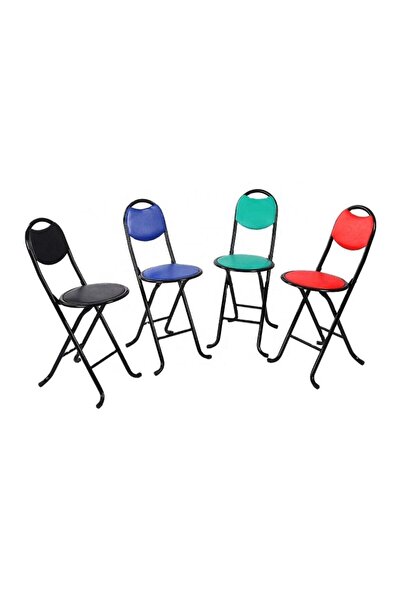 Generic Folding Chair Multicolour Randomly Assorted