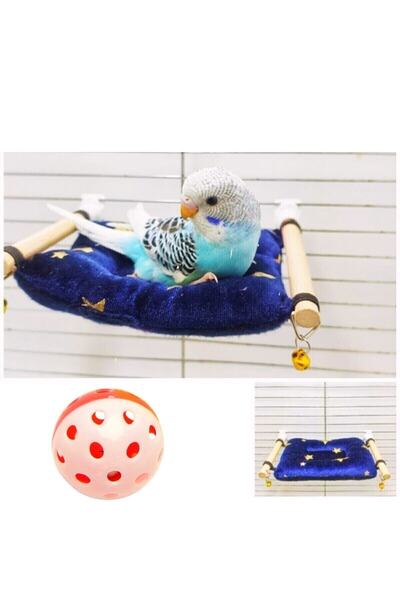 ozzipetshop Kuş Yastığı - Muhabbet Kuşu Uyku Yatağı -yumuşak Uyku Tüneği