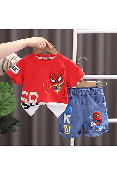 nannie Red Spiderman Boys Costume - 2-3 years