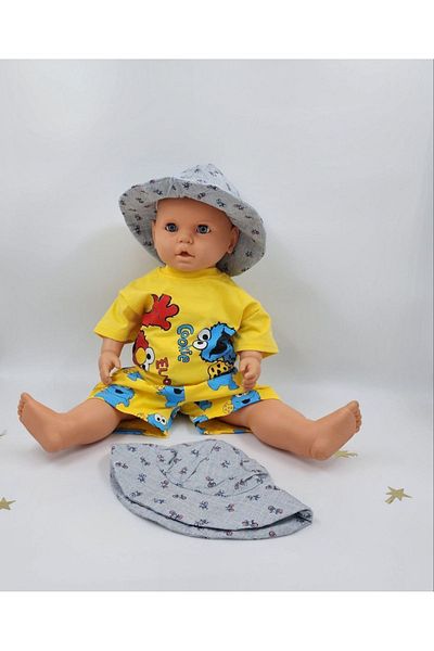 By Cwhr 100% Cotton Linen Blue Bicycle Baby Boy Fedora Hat Baby Girl Fedora Hat Baby Fedora Hat