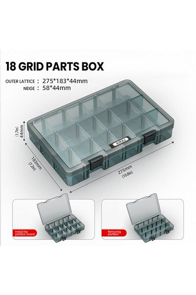 AIRAJ 0236 Fishing Tackle Box Large Capacity Fishing Accessories Tool Storage Box Fish Hook Lure Fak
