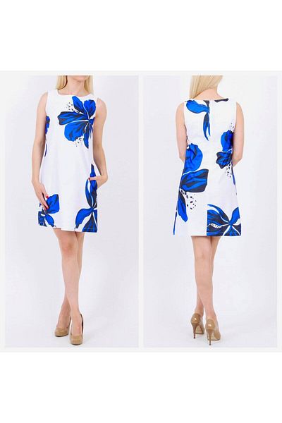 GAJA Women's Patterned Sleeveless Cotton Dress with Hidden Side Pocket Attention ! Pattern Can Be the Difference. Gj 3641