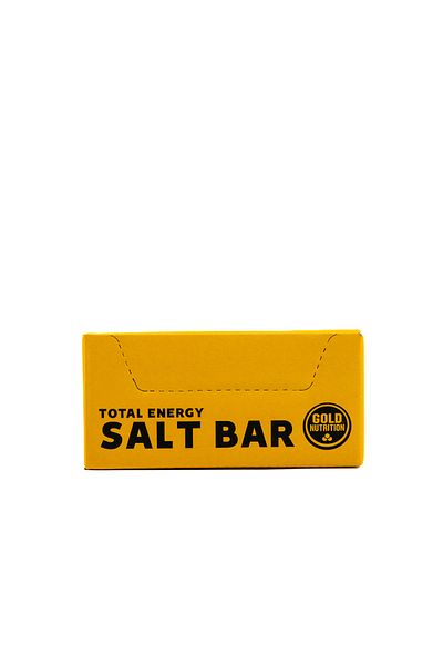 GOLDNUTRITION Baton Energizant, Total Energy Salt Bar, Ciocolata Si Alune, Cutie Cu 15 Batoane
