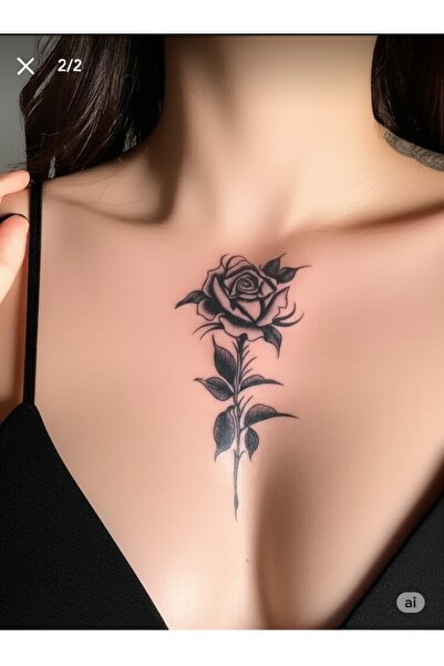 KANİNCHEN Gerçek Görünümlü Gül Figürlü Mini Geçici Dövme