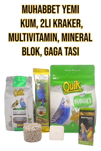 ozzipetshop Quik Yavru Yetiskin Muhabbet Kuşlari Için Yem - Kraker - Vitamin ...