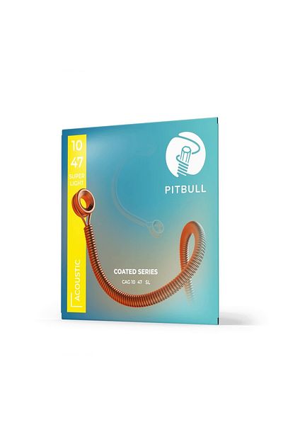 Pitbull Strings Coated Series Acoustic Guitar String Cag 10-47 Sl
