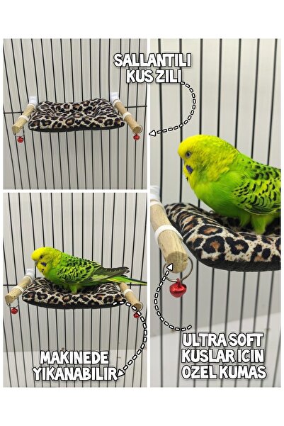 ozzipetshop Muhabbet Kuşu Özel Yıkanabilir Bakteri Tutmayan Kumaş Yatak Süpri...