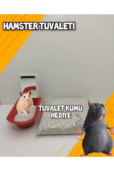 ozzipetshop Hamster Tuvaleti - (BAKTERİ TUTMAYAN ÖZEL KUM) 500 gr Tuvalet Kum...