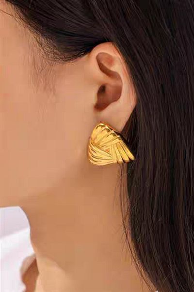 ARTEMİSİA Women's Triangle Straw Model Earrings