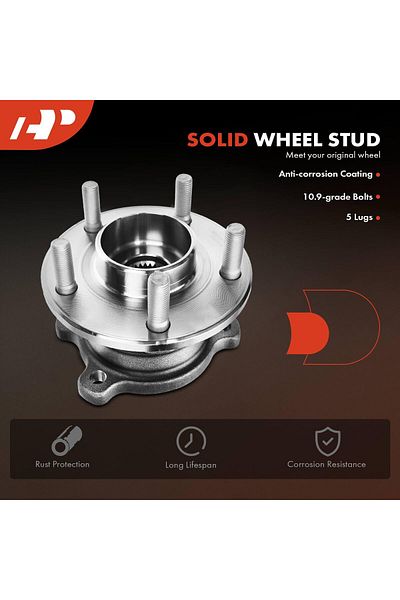 Brands For Less A-Premium 2 x Rear Wheel Bearing and Hub Assembly with 5-Lug Compatible with Ford Escape