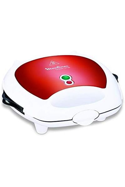 Moulinex مولينكس سخان سندويتش 3في1 700 واط أبيض / أحمر SW612543