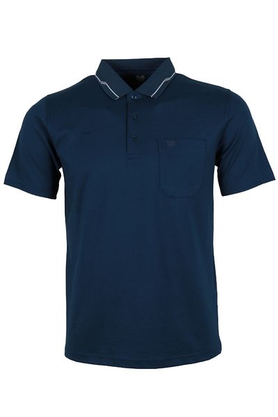 Modarar Tricou pentru bărbați, cu gât polo, cu croială normală, din jerseu simplu RAR01330