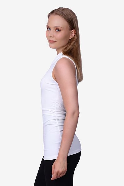 World Fashion Trends One Shoulder Sleeveless Blouse Jt4089