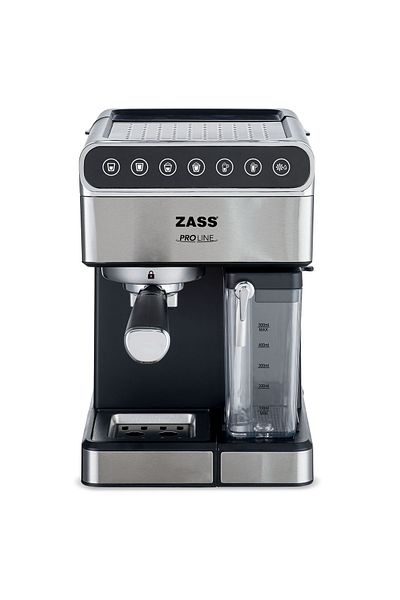 Zass ZEM 10 Coffee Espresso Machine, 1350W, 16 bar pressure, 1.8 liter water tank, 0.5 liter milk