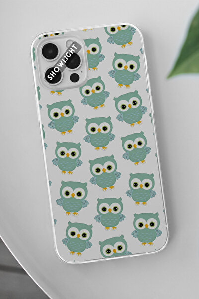 SHOWLIGHT Xiaomi Redmi Note 13 Pro 5G Uyumlu Sevimli Baykuş Tasarımlı Şeffaf ...