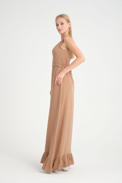 MODAGK Bohem Müslin Keten Elbise