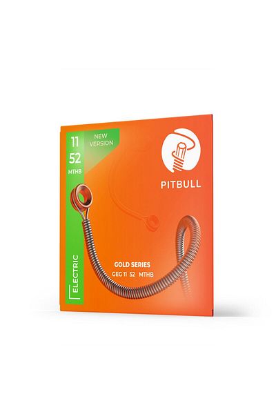 Pitbull Strings Gold Serial Electric Guitar Set String Geg 11 52 Mthb Nickel Alloy