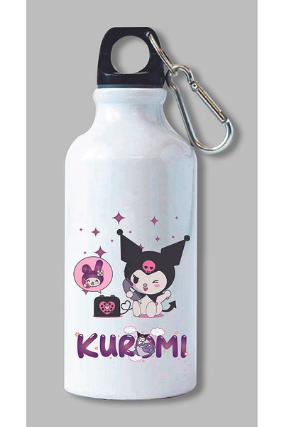 DKDZ SHOP Kuromii Printed Metal Water Bottle 600ml.