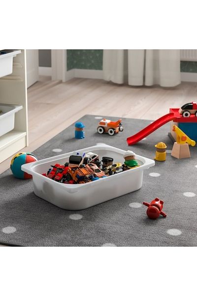 IKEA Trofast Storage Box White 42x30x10 Cm – Stackable, Durable & Fits Trofast Frame System