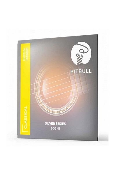 PİTBULL Pitbull Strings Silver Series Classical Guitar Set Strings SCG NT Normal Tension (With Pick)