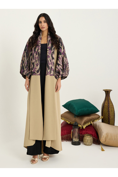 Store Wf Balloon Sleeve Jacquard Abaya