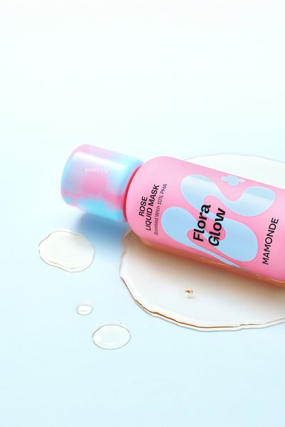 MAMONDE Flora Glow Rose Liquid Mask - Dead Skin Purifying Smoothness Brightening Rose Peptide Liquid Mask 80ml