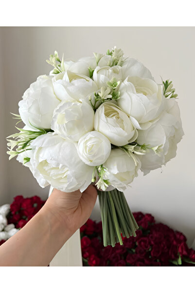 Bioren Gelin Çiçeği Şakayık Buketi Ve Yaka Çiçeği