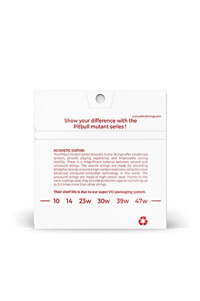 Pitbull Strings Mutant Series Acoustic Guitar String MAG 10-47 SL