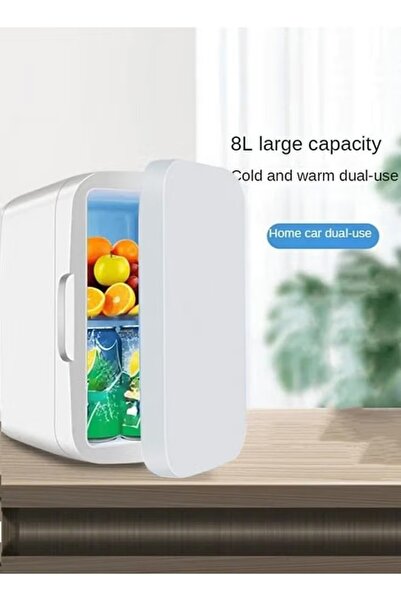 Denx 8l Portable Mini Refrigerator Refrigerator For Storing Hot, Cold Foods, Drinks And Cosmetics Dx2058