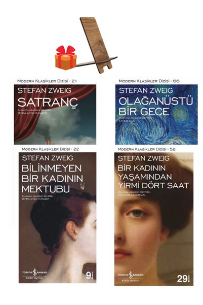 TÜRKİYE İŞ BANKASI KÜLTÜR YAYINLARI Modern Klasikler</DNTCTMS>  Stefan Zweig Chess a Woman's Unknown Letter to Her Husband an Extraordinary Night a Woman's