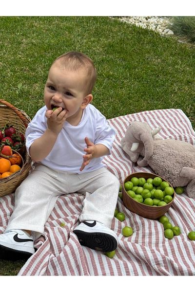 BabyDia Children's Linen Trousers