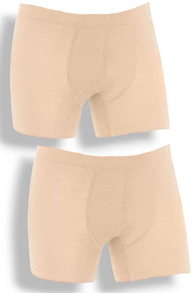 Fanilam Star Men's Skin Color Lycra Bamboo Boxer - Αναπνεύσιμο ύφασμα που δεν ιδρώνει 2 τεμάχια