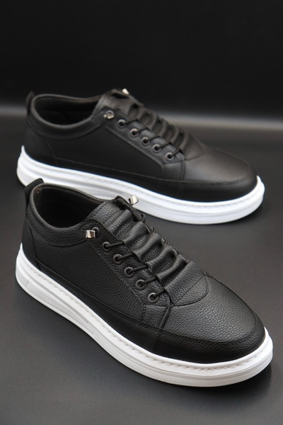 Sanvio Tarzkar Erkek Siyah Günlük Esnek Rahat Dikişli Hafif Dikişli Taban Yürüyüş Garantili Spor Ayakkabı Sneakers