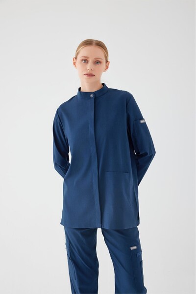 SWAN UNIFORM OLIVIA - Lacivert Tesettür Üst Üniforma